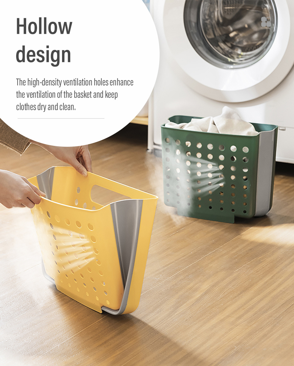 Foldable Clothing Storage Wall-mounted Storage Box-4